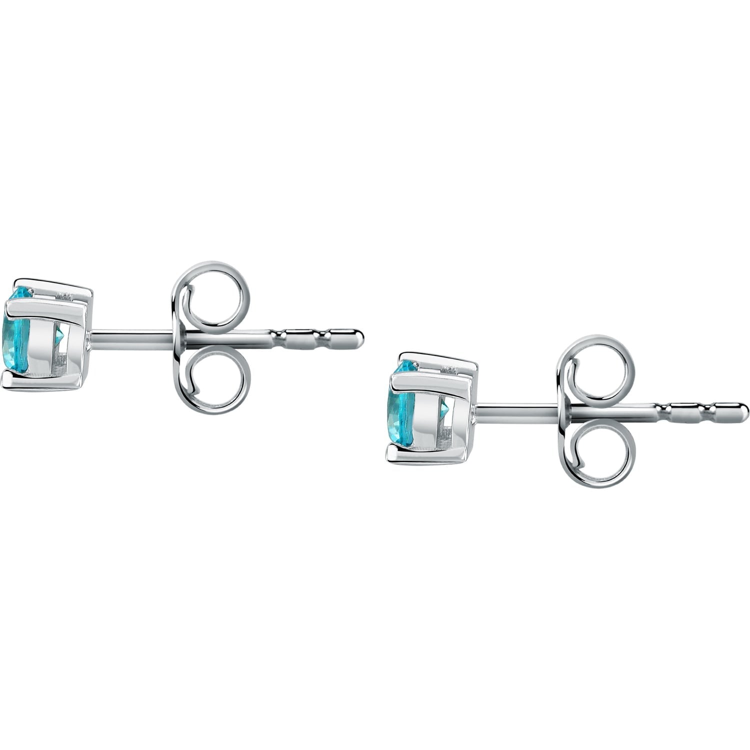 Orecchini argento donna Le petite story punto luce azzurro lps01awv14