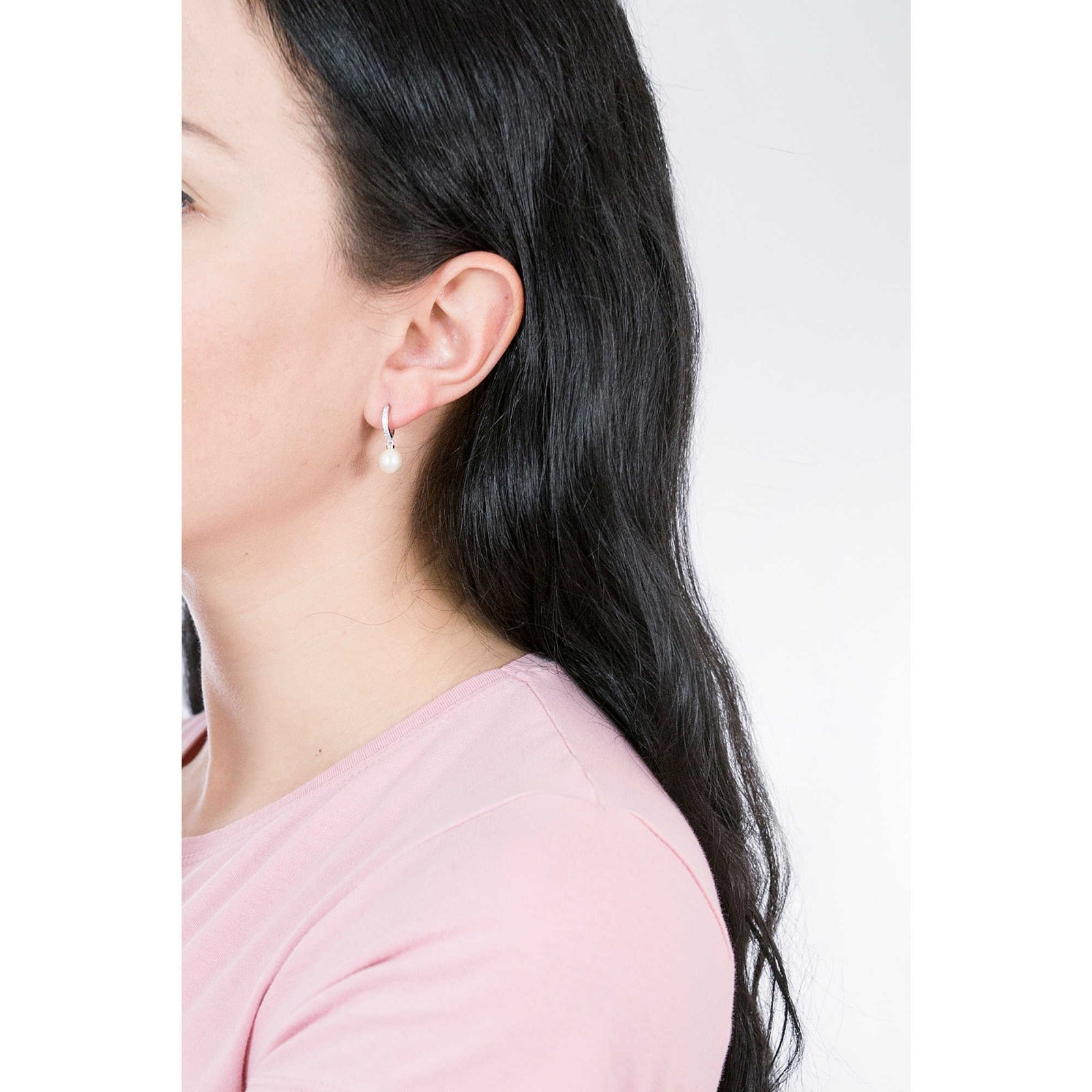 Orecchini argento donna gioielli Morellato con perla essenziale SANH03