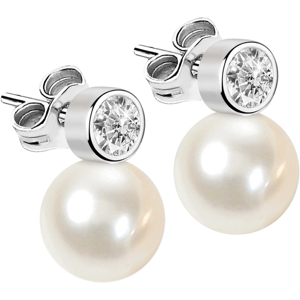 Damenohrringe Silber Morellato Schmuck mit essentieller Perle SANH04