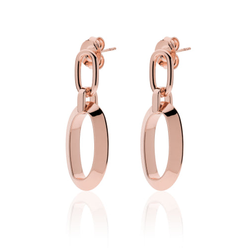 Orecchini con maglie ovale e triangolare Unoaerre donna 2149