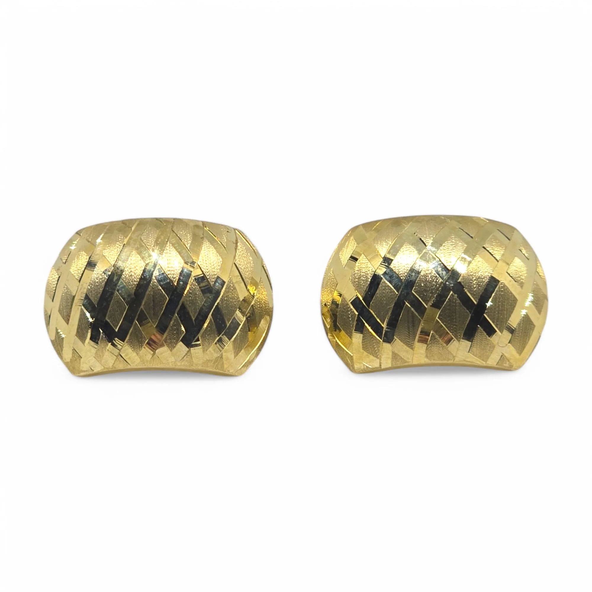 Damenohrringe aus 9 Karat Gelbgold von Igold mit Flechtmuster