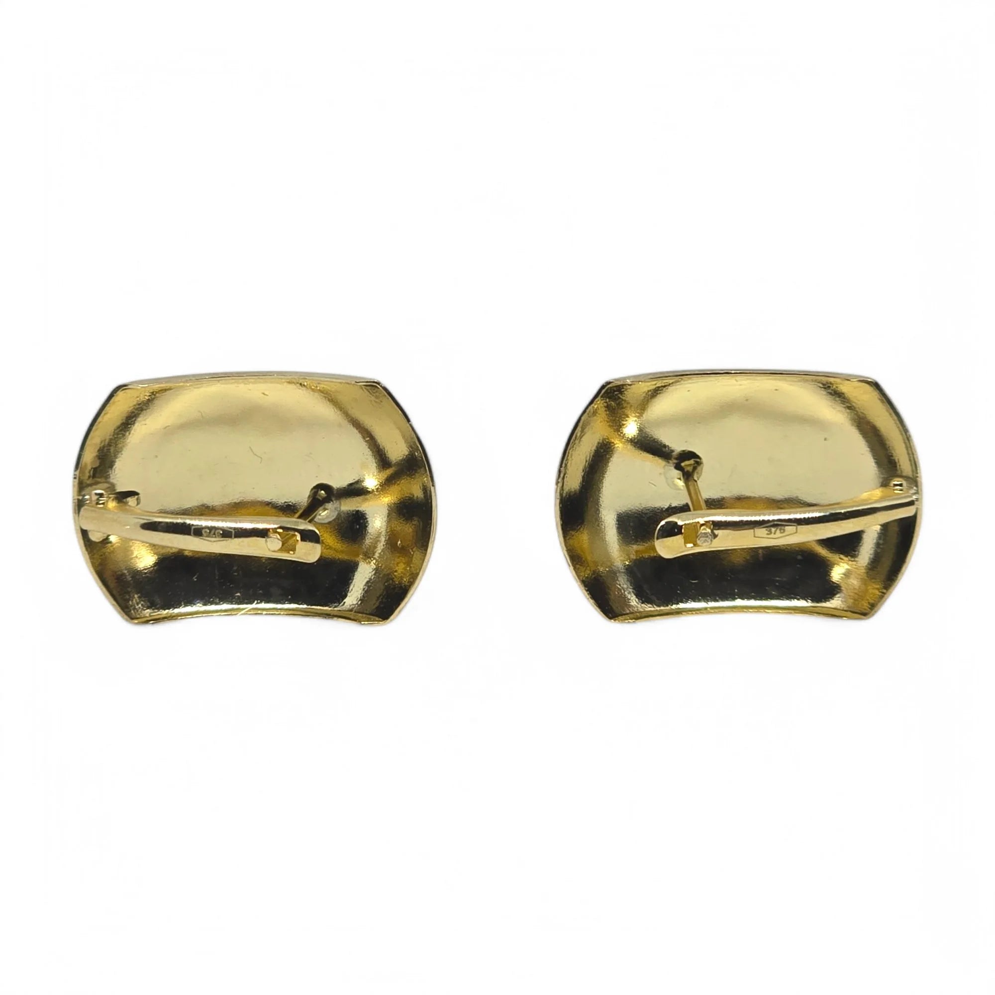 Damenohrringe aus 9 Karat Gelbgold von Igold mit Flechtmuster