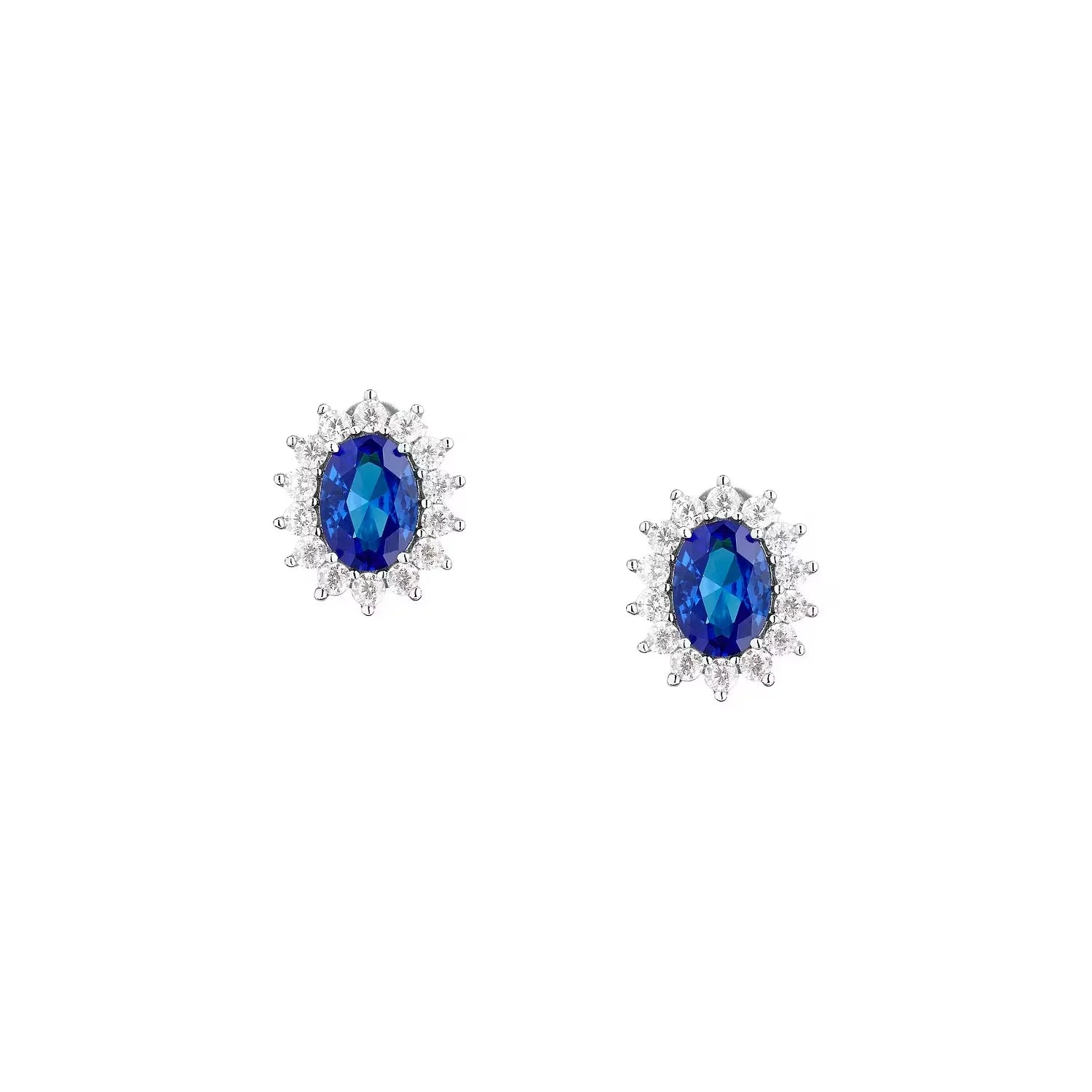 Morellato Damen-Ohrringe aus Silber mit blauem Stein SAIW285