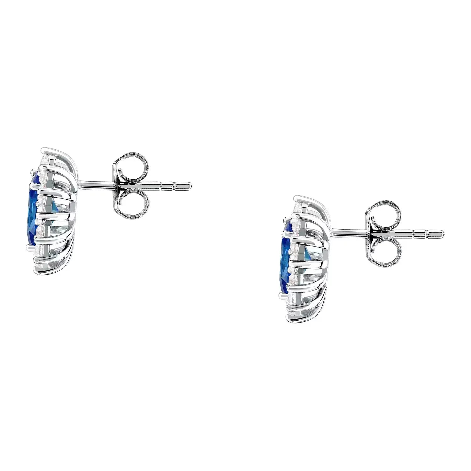 Morellato Damen-Ohrringe aus Silber mit blauem Stein SAIW285