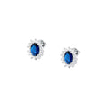 Morellato Damen-Ohrringe aus Silber mit blauem Stein SAIW285