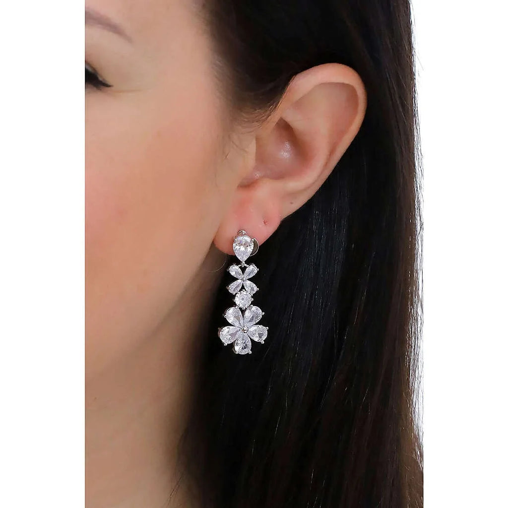 Orecchini donna Ottaviani con zirconi bianchi Elegance