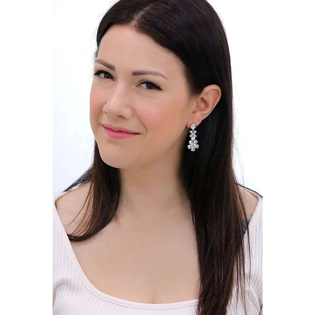 Orecchini donna Ottaviani con zirconi bianchi Elegance
