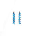 Orecchini donna Ottaviani con zirconi blu lunghi