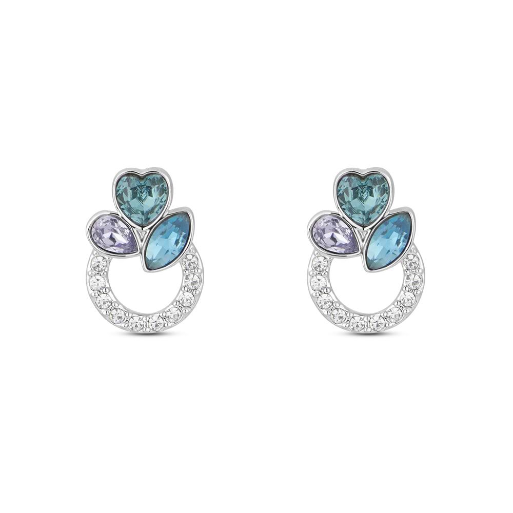 Orecchini donna Stroili a lobo violet bijoux e cristalli argento 1674355