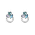 Orecchini donna Stroili a lobo violet bijoux e cristalli argento 1674355