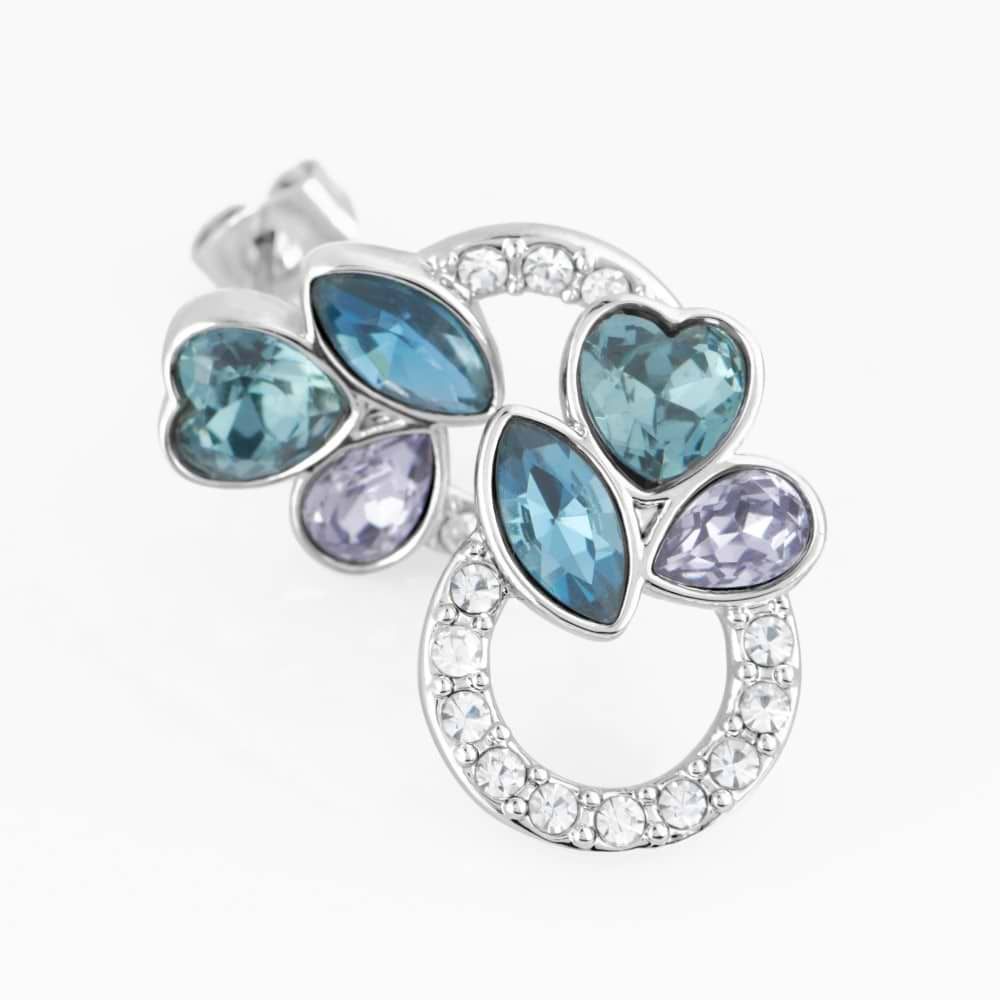 Orecchini donna Stroili a lobo violet bijoux e cristalli argento 1674355