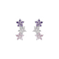 Orecchini donna Stroili in argento con zirconi viola 1688313