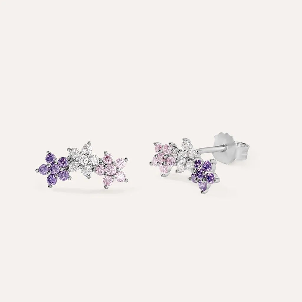 Orecchini donna Stroili in argento con zirconi viola 1688313