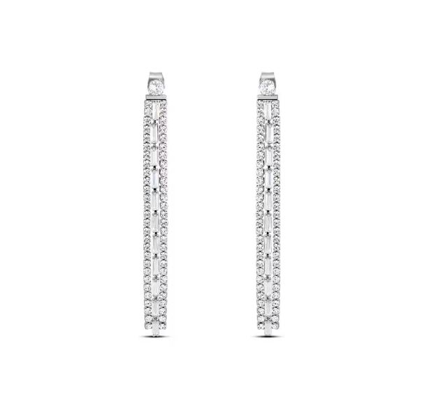 Orecchini donna Stroili pendenti romantic shine bijoux argento e cristalli 1674394