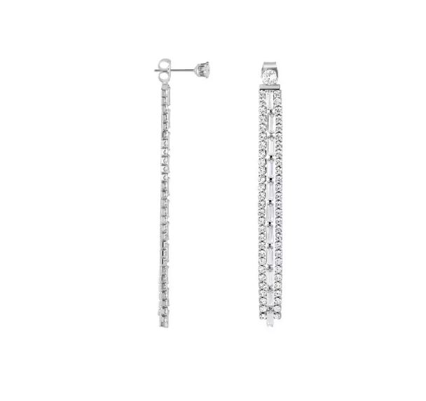 Orecchini donna Stroili pendenti romantic shine bijoux argento e cristalli 1674394