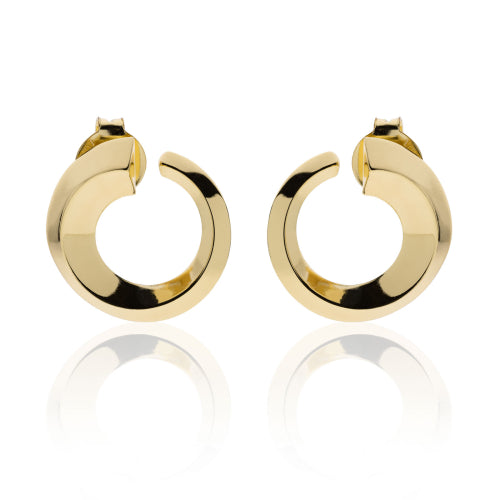 Orecchini donna Unoaerre contrarié bronzo dorato 2227