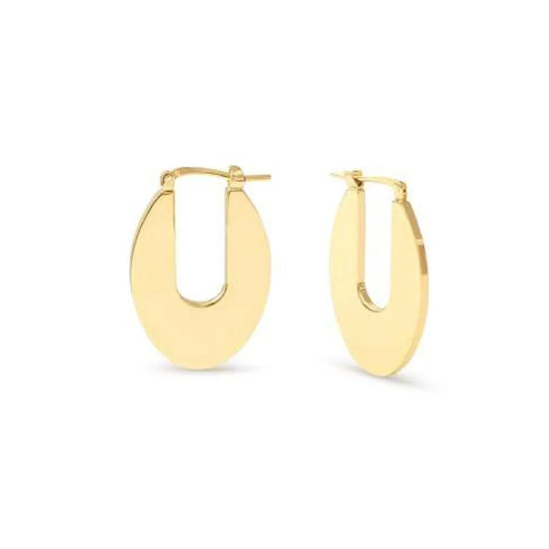 Orecchini donna Unoaerre in bronzo giallo a cerchio rigidi 2578