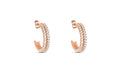Orecchini donna a cerchio Romantic Shine Bijoux Rosa e Cristalli 1674397
