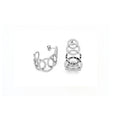 Orecchini donna circle in bronzo argentato 1739