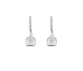 Ohrringe für Damen mit Glücksglöckchen aus 925er Silber und Zirkonia