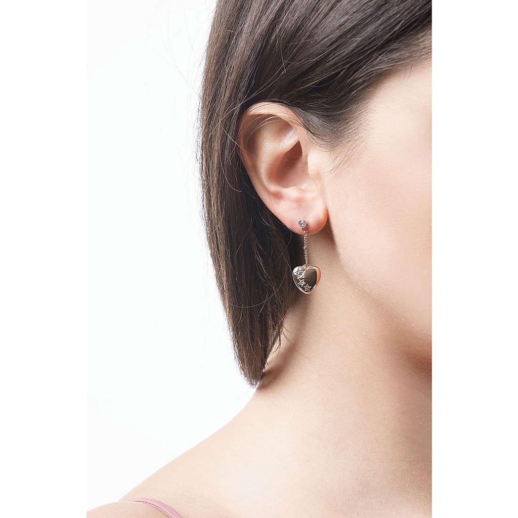 Orecchini donna gioielli Ops Objects romantic cuori pendenti OPSOR-521