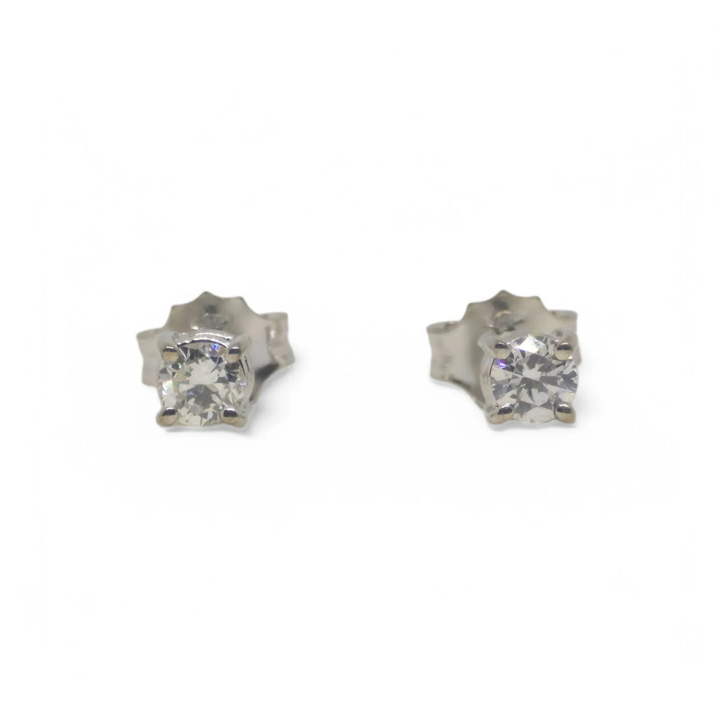 Orecchini donna gioielli oro bianco 750 e diamanti