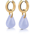 Orecchini donna in acciaio con pietra blu Ops Objects opsor-823