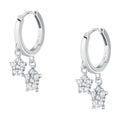 Orecchini donna in argento La petite story con stelle pendenti LPS01AWV01