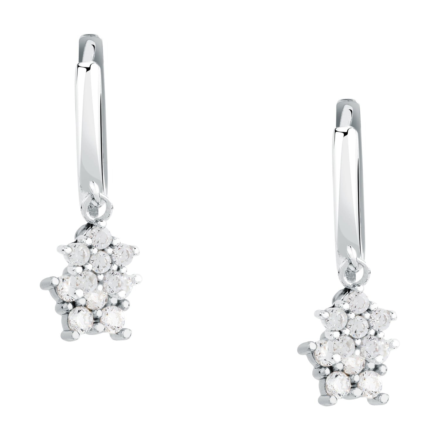Orecchini donna in argento La petite story con stelle pendenti LPS01AWV01