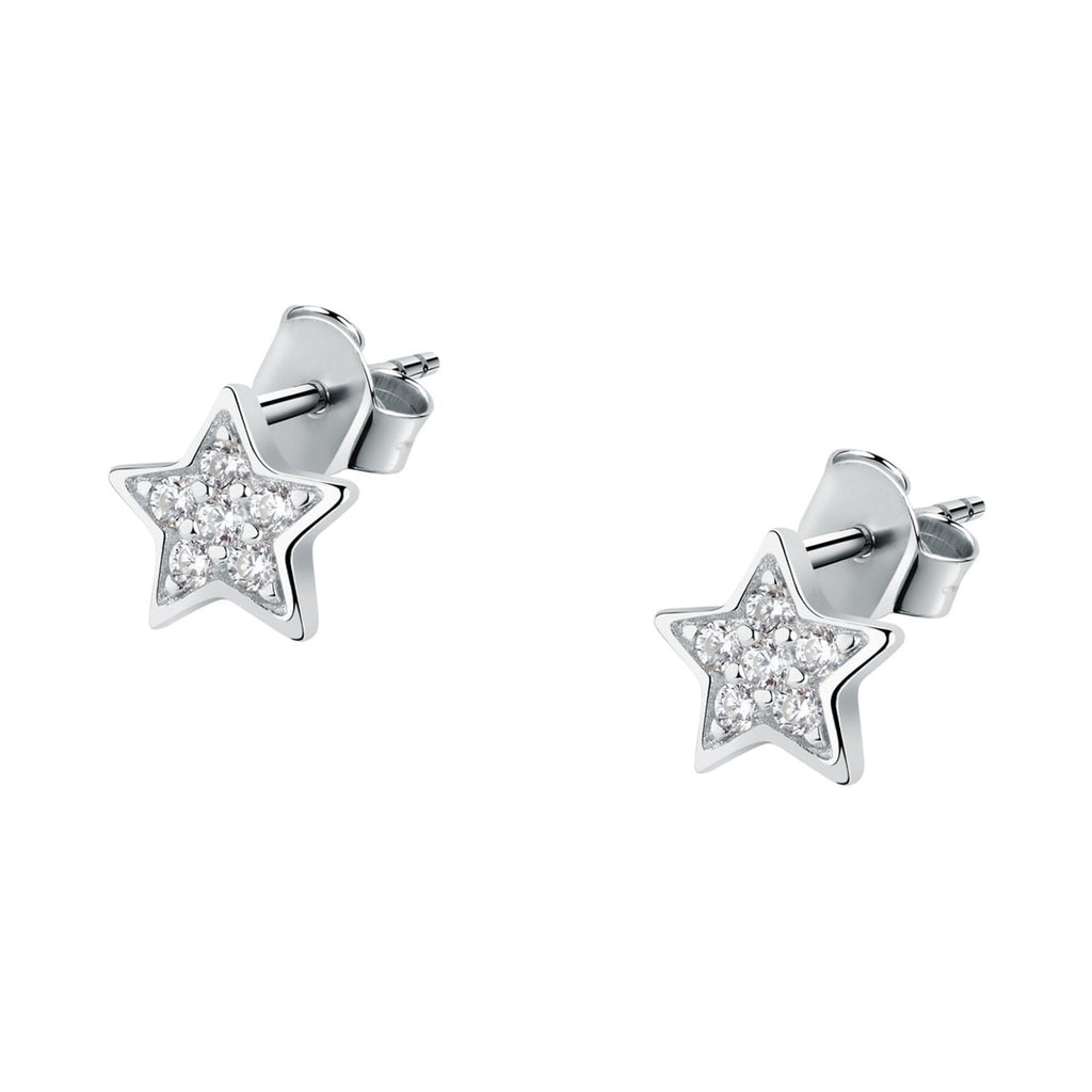Damenohrringe Le petite story aus Silber mit Zirkonia-Sternen lps01awv19