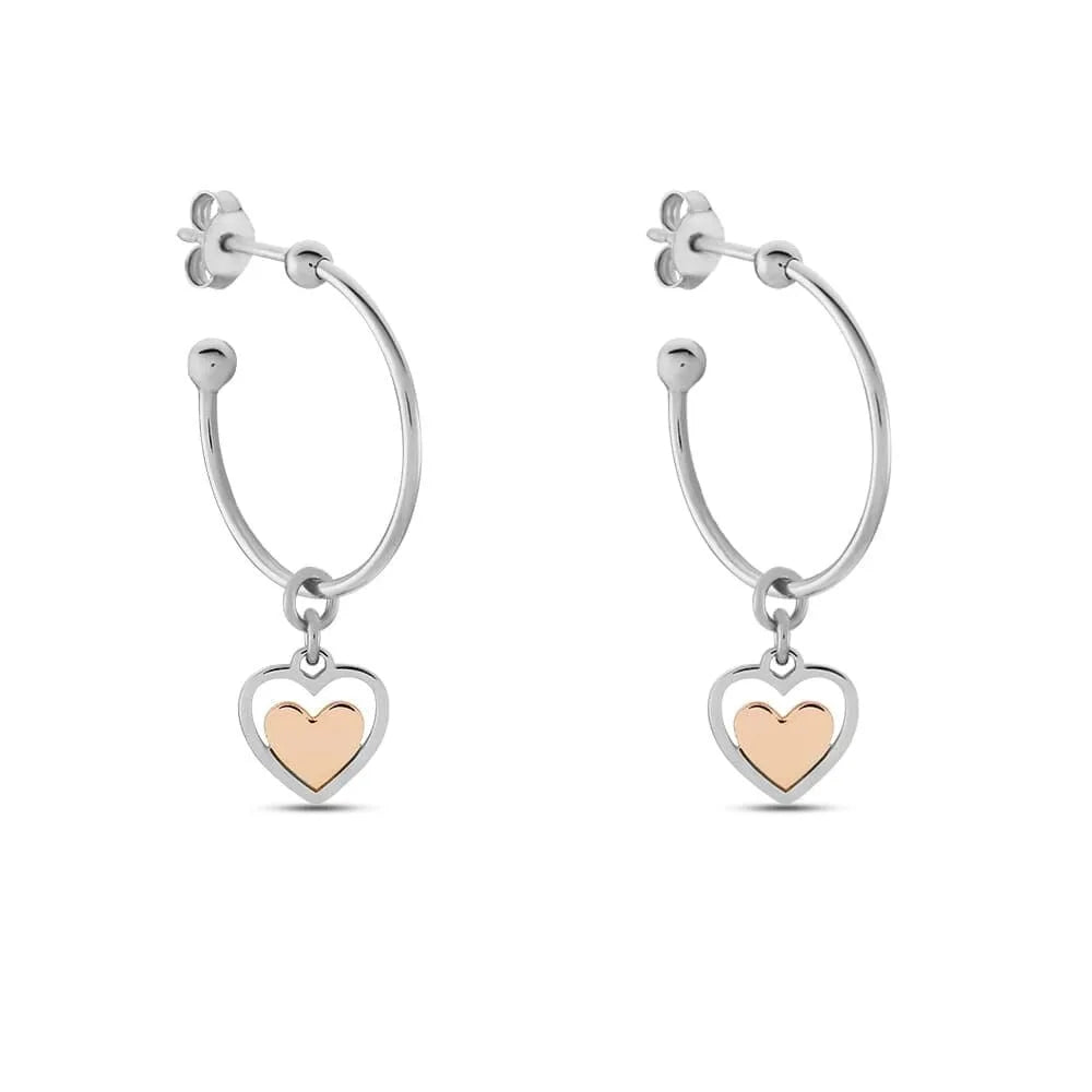Orecchini donna in argento Stroili con pendente cuore