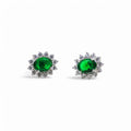 Orecchini donna in argento con pietra colorata - Stile eleganza