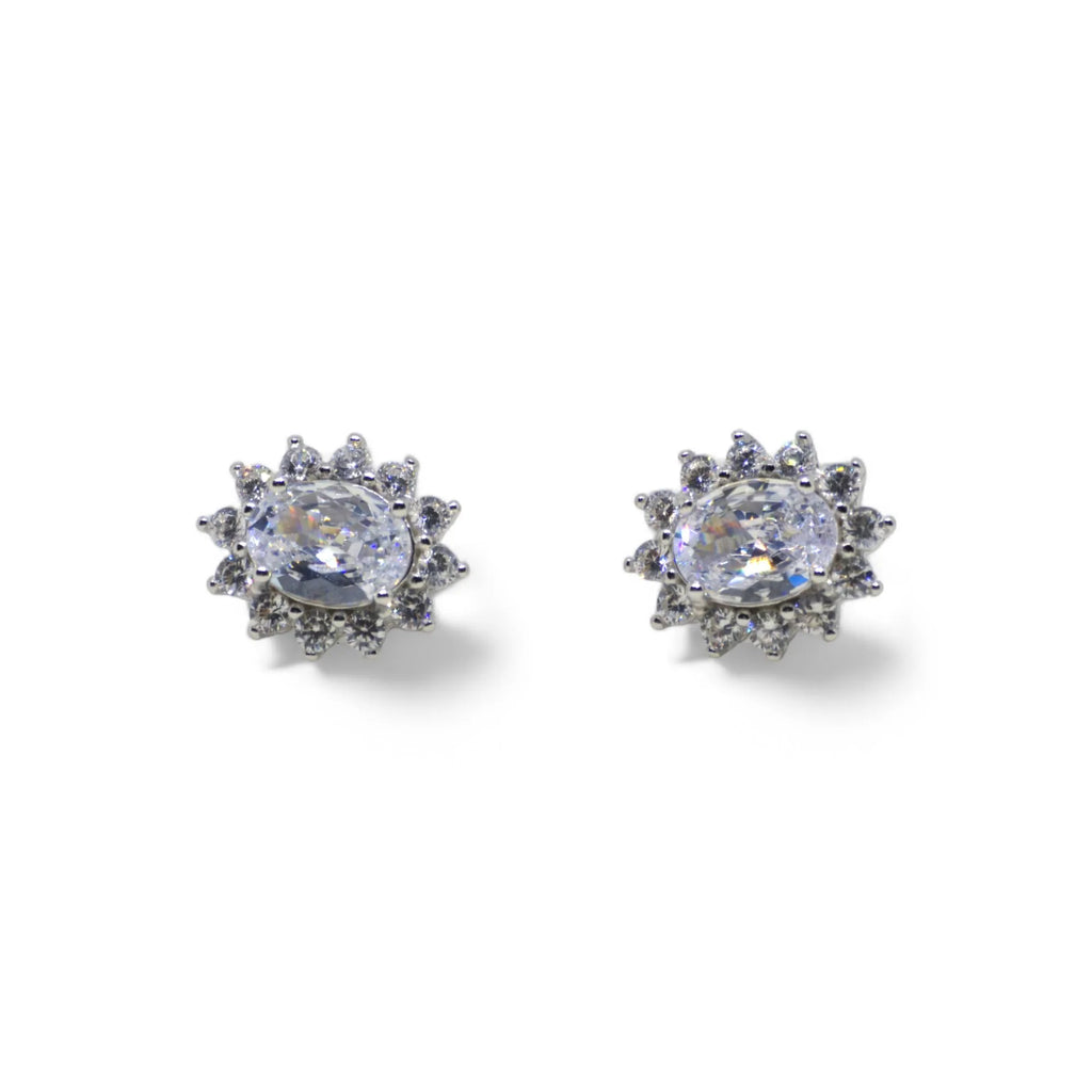 Orecchini donna in argento con pietra colorata - Stile eleganza
