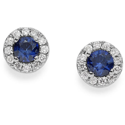 Orecchini donna lobo byblos gioielli argento e swarowski con pietra blu 6073