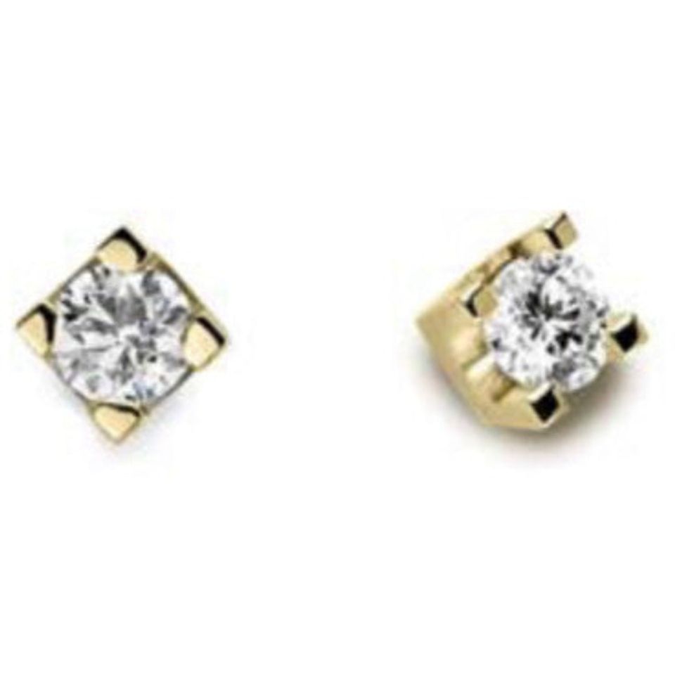 Orecchini donna marchio Donnaoro punto luce oro giallo e diamanti Lol10311.006