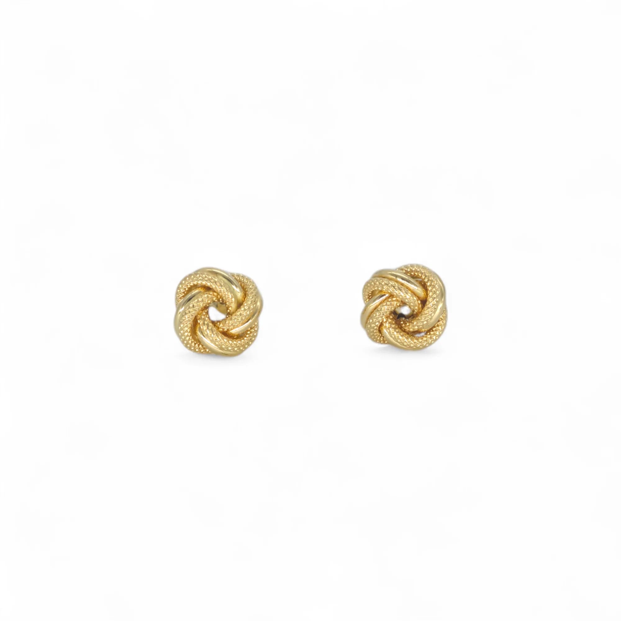 Orecchini donna oro giallo 18 kt con nodo della vita