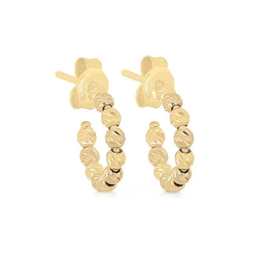 Orecchini donna oro giallo 18 kt stile milleluci