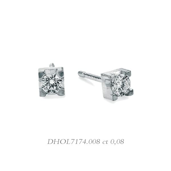 Orecchini donna punto luce in oro e diamanti DonnaOro Punti Luce - DHOL7174.008