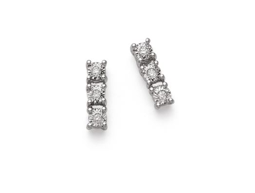 Orecchini donna trilogy oro e diamanti Donnaoro luce dhot7894.010