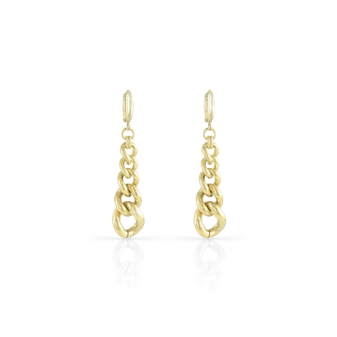 Orecchini grumette in bronzo dorato Unoaerre donna 1604