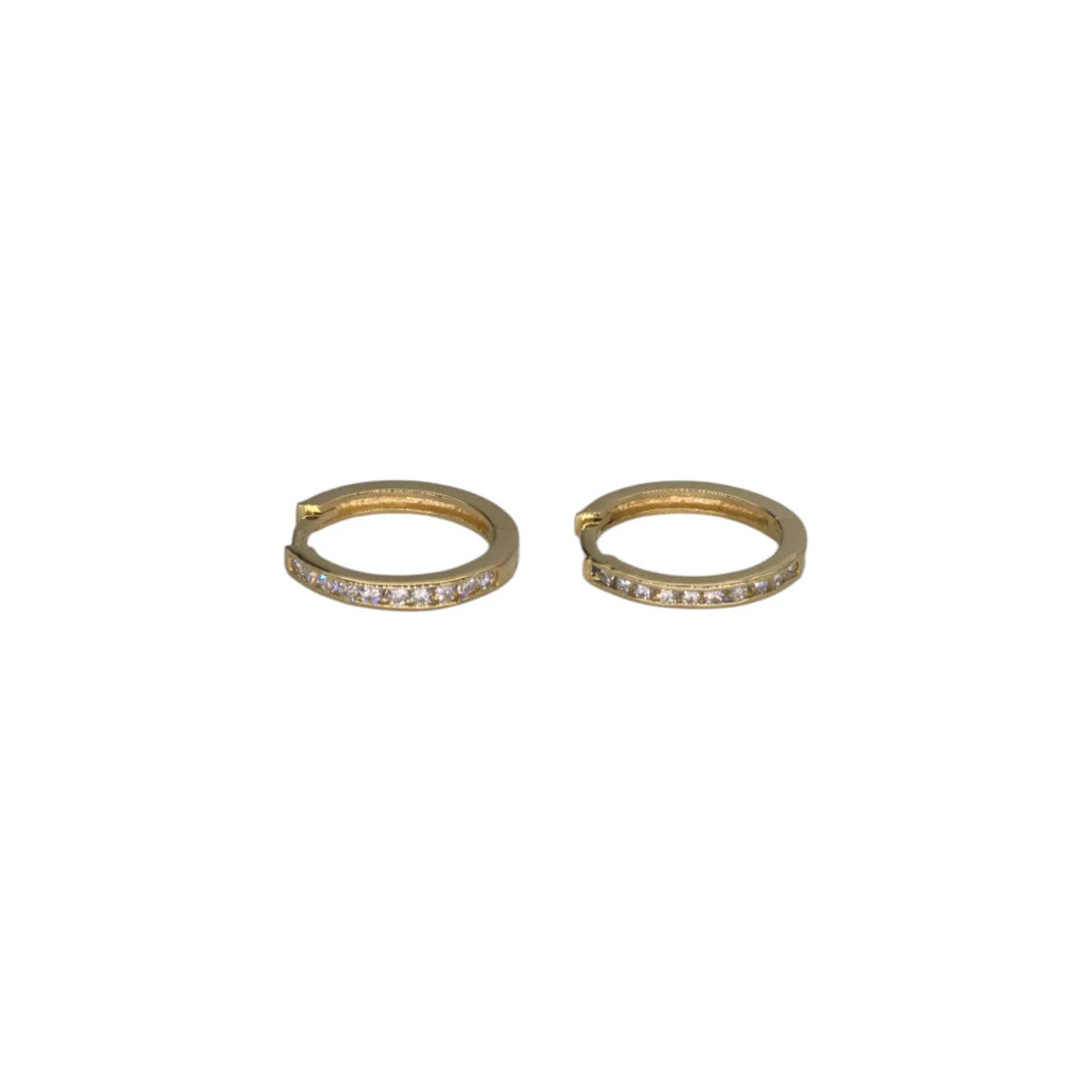 Orecchini in Oro 18 Carati 750 con Zirconi Bianchi