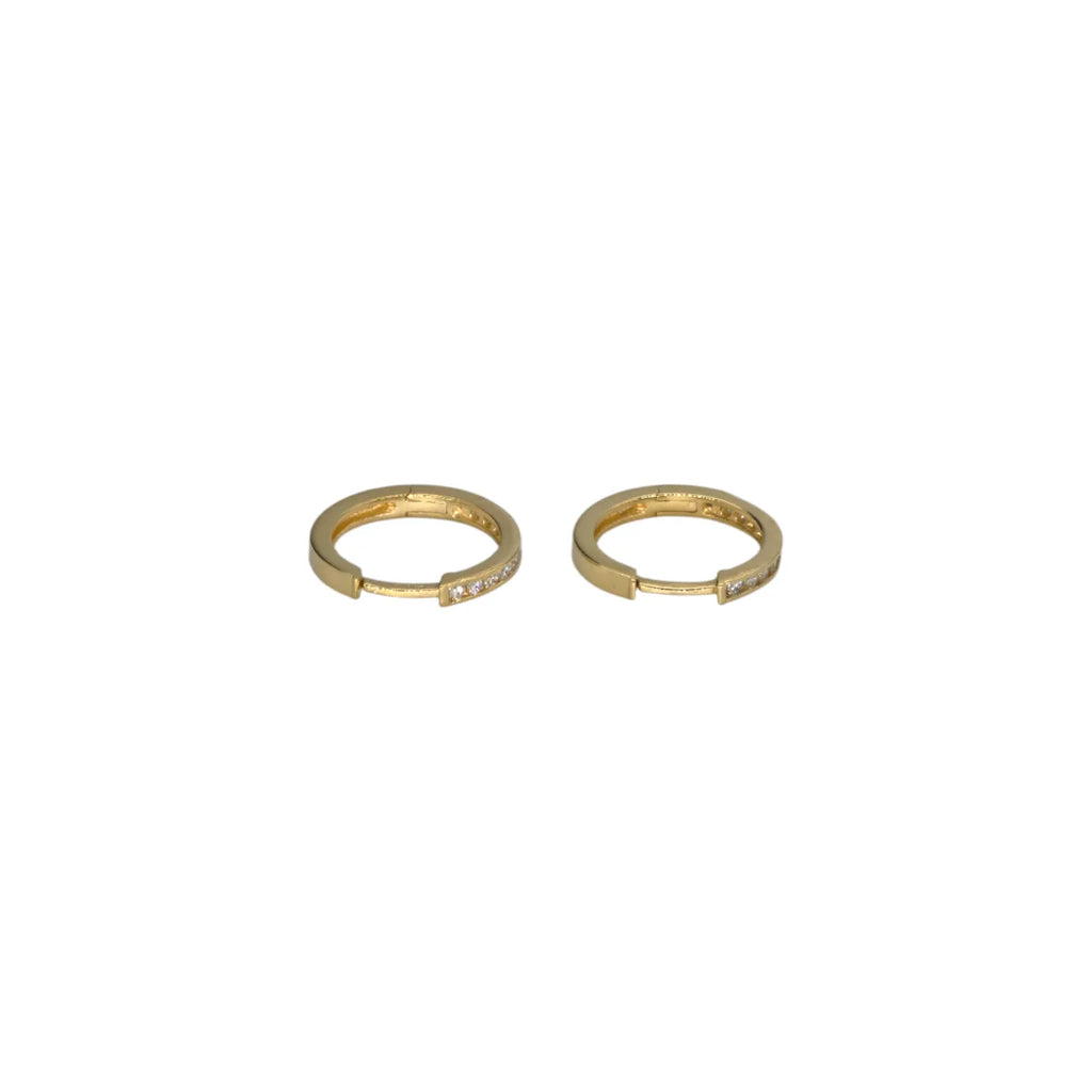 Orecchini in Oro 18 Carati 750 con Zirconi Bianchi