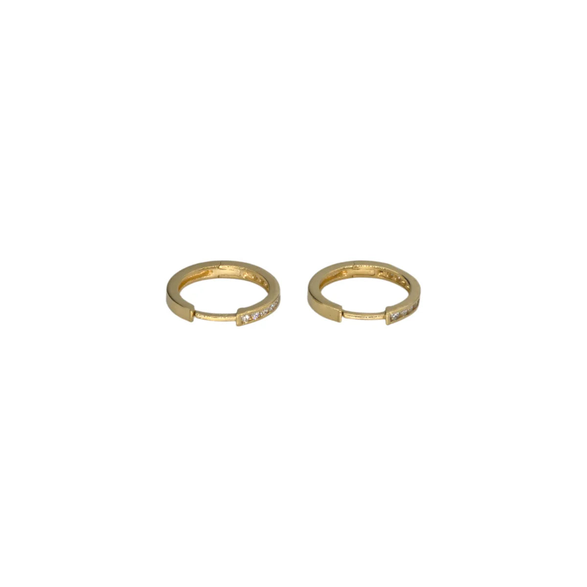Orecchini in Oro 18 Carati 750 con Zirconi Bianchi