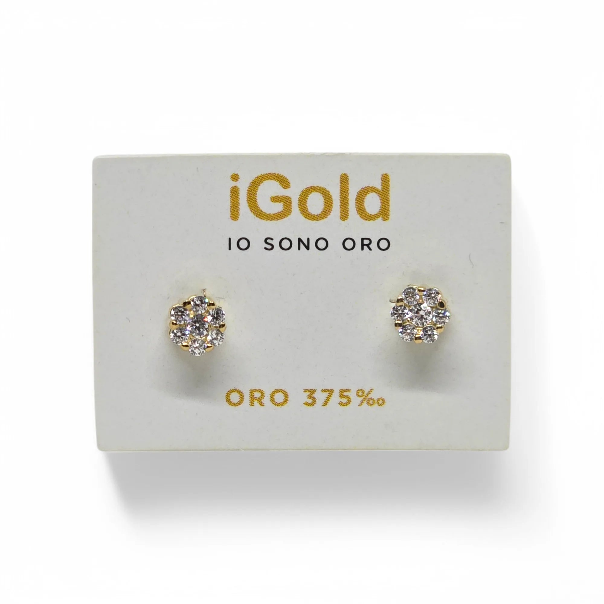 Orecchini in Oro 9kt 375 da Donna con Zirconi
