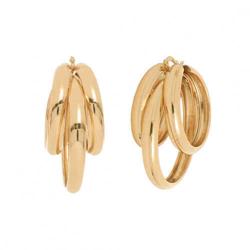 Orecchini in bronzo dorato Unoaerre donna 1963