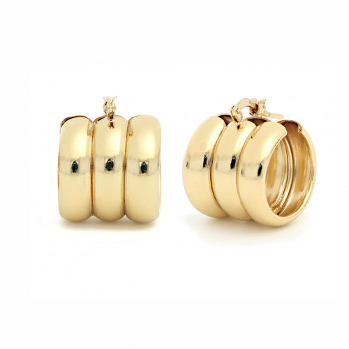 Orecchini in bronzo dorato Unoaerre donna 1978