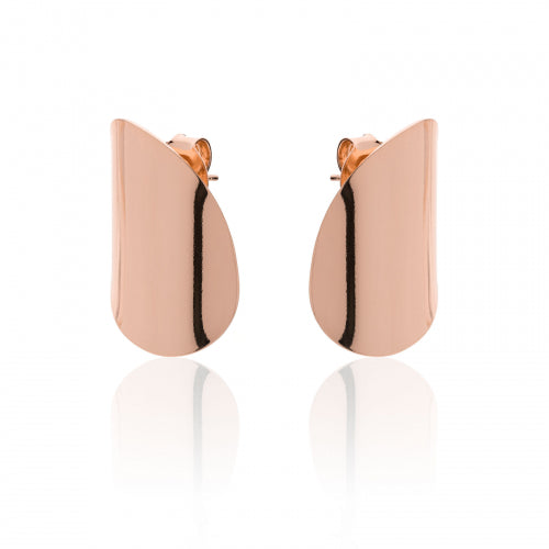 Orecchini in bronzo dorato rosa Onda Unoaerre donna 2050