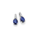 Ohrringe aus Gold und Diamanten mit blauen Saphiren, Kollektion Luce 159 Linie Iride – Donnaoro dhoz9736.007