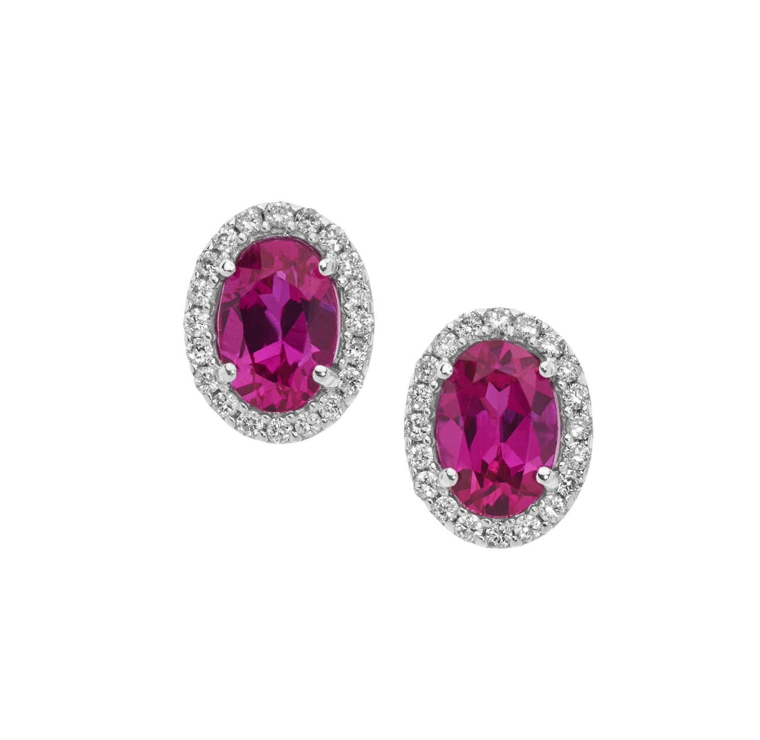 Orecchini oro diamanti e rubino donna Comete Storia di Luce in oro ORB 913