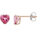 Orecchini oro rosa donna gioielli Comete Fantasia Di Topazio forma cuore orb 1015